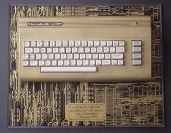 A golden Commodore 64 (source: www.heimcomputer.de)